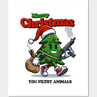 Merry Christmas You Filthy Animals Posters and Art